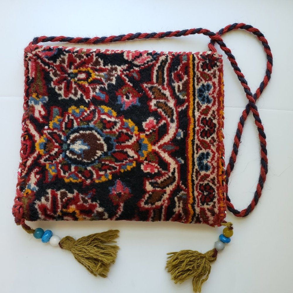 NWOT Unisex Persian carpet bag, beautiful handmade carpet bag from Iran. - Picture 4 of 14